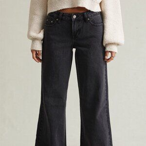 PacSun Women's Black Casey Wide Leg Jeans